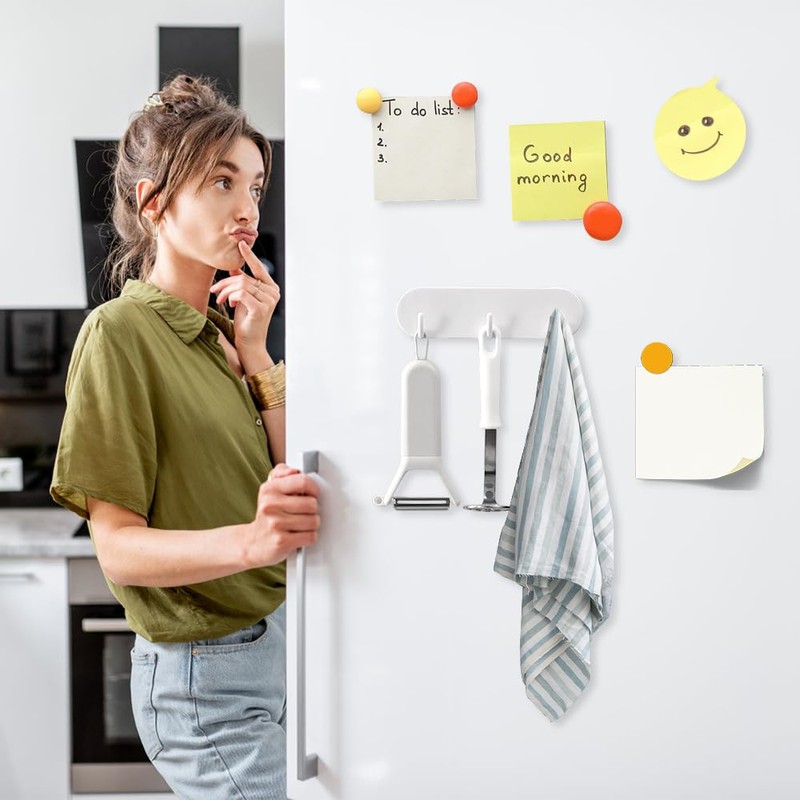 TESSTSY Pack of 2 Magnetic Key Holder with 3 Hooks,