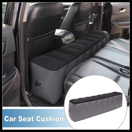 Hihaha Car Air Inflation Mattress Rear Seat Air Travel Bed Black Gray Durable Material