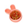 SILUNITY Baby Suction Plate Pink Rabbit Made in Korea Silicone