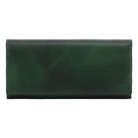 Takeokikuchi 7140121 Men's Long Wallet, Cover, Genuine Leather, Cowhide Leather, 52: Green