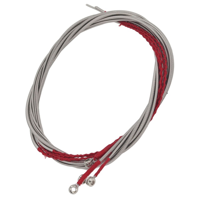 4Pcs Acoustic Bass String Set Stainless Steel Flexible Uniform Vibrations