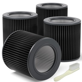 Leemone H13 True Air Mini Filter Replacements Compatible with Molekule Air Mini & Air Mini + Air Puri-fiers, 3-in-1 High-Efficiency True HEPA Replacement Filter, 4 Pack