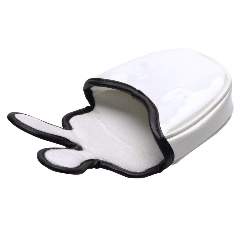 PLUSKER Skull Golf Mallet Putter Cover Magnetic Closure Creative White