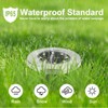 Rayolon Solar Ground Lights, 4 Pack 8 LED White Solar