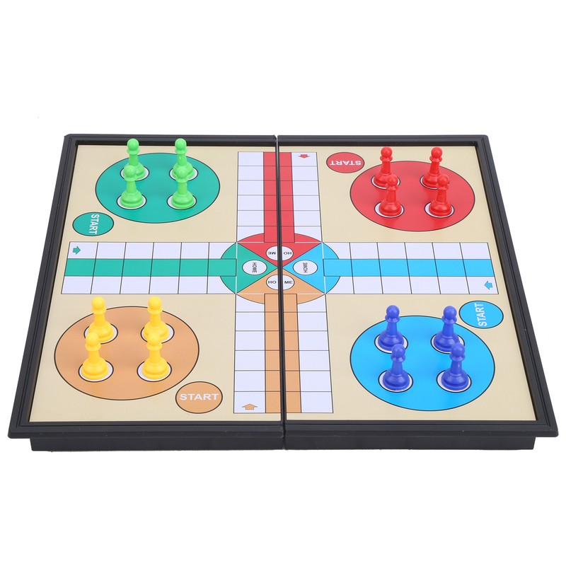 Plastic Magnetism Aeroplane Chess Board Games Toy Set with Foldable