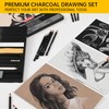 GETHPEN 27 Piece Charcoal Drawing Set - Professional Black &