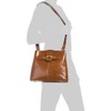 Patricia Nash Larone North/South Shoulder Bag for Women, Tan, 12.25"