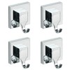 WENKO Vacuum-Loc Square Hook Set, Set of 4, No Drilling