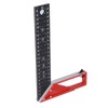 Woodworking Straight Angle Ruler 30° 45° 90° 3mm Thickness Adjustable