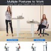 COSTWAY Crank Standing Desk Frame, Manual Hand Crank Workstation Base,