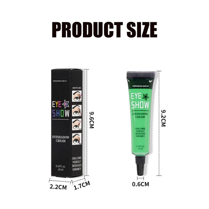 Green Eyeshadow Primer, Violet Color Cut-Crease Eye Based Makeup, Matte