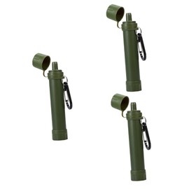 BESPORTBLE 3pcs Camping Portable Water Purifier Compact Water Strainer for Outdoor Use Efficient for Hiking and Emergencies Made and Pe Material