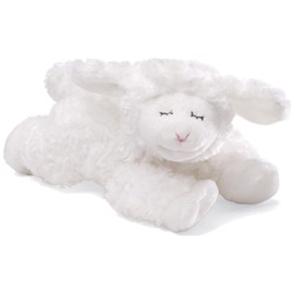 GUND 6047421 Baby Winky Lamb Stuffed Animal Plush Rattle, White, 7"
