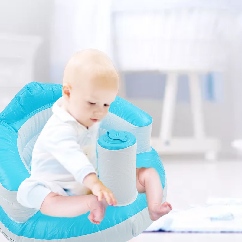 Baby Learning Chair Infant Inflatable Sofa Press Inflatable Baby Bath