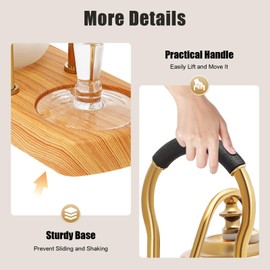 QUEMARQUE Belgium Royal Family Balance Syphon, 400ML/13.53Oz Unique Gravity Vintage Siphon Coffee Maker Vacuum Brewing System