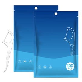 200 Stück Zahnseide, Einweg Zahnseide, Zahnseide Sticks, Einfach Zahnreinigung, zur Entfernung von Plaque und Speiseresten, Zahnreiniger Sticks