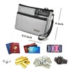 Fireproof Money Bag with Lock, Double layer Cash Bag BankBag