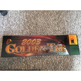 IT Vintage PETER JACOBSEN 2003 GOLDEN TEE FORE GOLF Original Arcade Plastic Insert