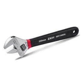 ZKH 150 mm Spanner Adjustable Adjustable Wrench Single Open-End Spanner Made of Chrome Vanadium Steel (Max. 20 mm Jaw Width)