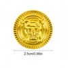 Pirate Gold Coins Pack of 100 1" Diameter Plastic Play