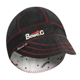 Welding Cap Premium Duck 100% Cotton Lightweight & Breathable Welding Cap for Men Perfect for Welders and Outdoor Work (US, Numeric, 7 5/8, Full Black)