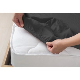 Livessa Spannbettlaken 180x200cm aus Baumwolle Single-Jersey Stoff 140 g/m², Spannbetttuch/Bettlaken mit 30cm Matratzenhöhe, Ultra weich und atmungsaktiv