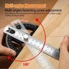 12" Inch Metal Adjustable Protractor / 0-180° Degrees Angle Ruler