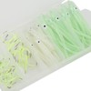 Squid Skirts Fishing Lures Glow Night Quadruple Fishing Hooks Luminous
