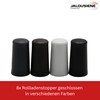 8 x roller shutter stoppers, colour: grey/brown/white/anthracite/black (white closed)