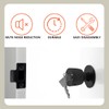 Bwintech 3 Pcs 65mm Steel Black Tubular Latch, Premium Mortice