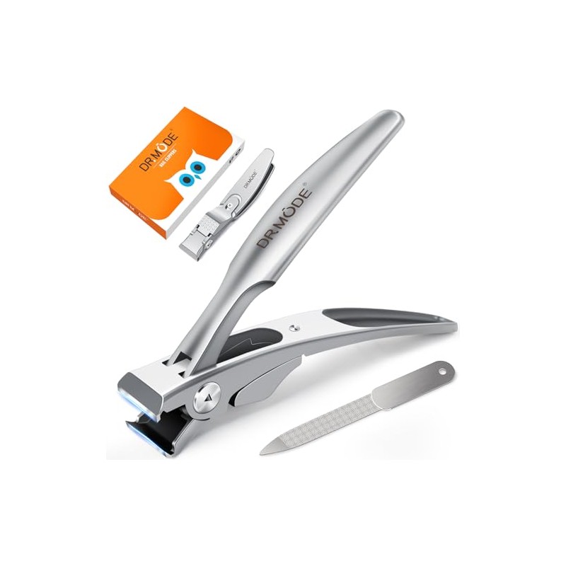 DRMODE Cortauñas Recto Para Hombres, Ergonómico De 18 Mm Para