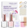 Saviland French Maniküre Set: 100 Stück French Tip zum Aufdrücken