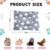 Guangyu Pack of 3 Small Animal Plush Bed, Fluffy Fleece,
