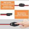 16AWG SAE Battery Connector Wire Harness by Hodeoo, with On/Off