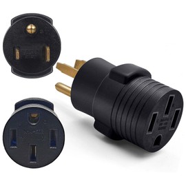 Welder Plug NEMA 6-50P to N14-50R Outlet Compact Adapter,220V 50 Amp 3 Prong to 4 Prong Female Outlet Receptacle Adapter Cord for EV Charge/ Range/Generator