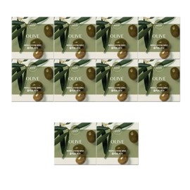 Happy Bath Soap Olive 90g 10 pieces/face soap / 해피바스 비누 올리브 90g 10개/세수비누