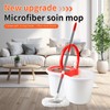 Spin Mop and Bucket with Wringer Set, 360°Spinning Mop Bucket