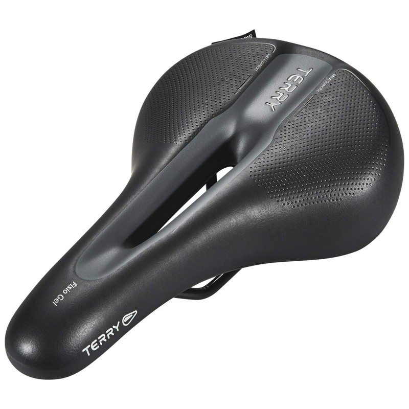 Ergon Fisio flex gel men's cycling saddle – black, standard