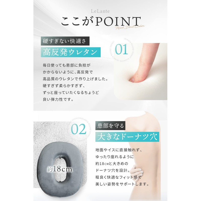 Round Donut Cushion for Postpartum Hemorrhoids, Recommended by Active Midwives,