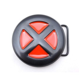 Marvel's X-MEN Red/Black Logo Metal w/Enamel Accents BELT BUCKLE