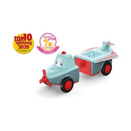Toddys by siku 0108, Paula Pretty, Aereo in 2 parti, Componibile, Con figurina mobile, Motore a frizione di qualità, Grigioverde/Rosso, Dai 12 mesi in su