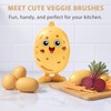 Lumkew Vegetable Brush Scrubber for Potato Mushroom (1, Potato)