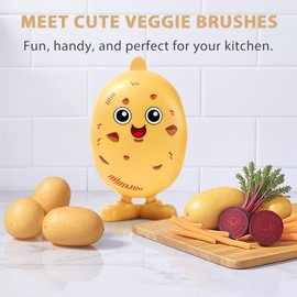 Lumkew Vegetable Brush Scrubber for Potato Mushroom (1, Potato)