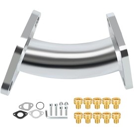 Curved Mini Bike Intake Manifold Compatible with VM22 Carburetor Predator 212 224cc 196cc 6.5hp Engine Coleman CT200U BT200X Baja Warrior MB200 GX160 GX200 Mini Bike Go Kart Parts