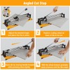 Hoteche 16-Inch Manual Tile Cutter 3-in-1 Professional Porcelain Ceramic Tile