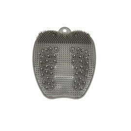 El para pies de cepillo cerdas suaves MITEGELOpuede limpiar sus pies sin agacharse.Es un cepillo exfoliante corporal universal para hombres y mujeres. (gris)…