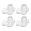 10PCS 3 Way Pipe Fittings Pipe Connectors PVC Plastic Right