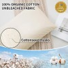 LOFE Organic Buckwheat Pillow for Sleeping - 16''x22'', Adjustable Loft,