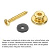 sourcing map Guitar Strap Button Buckle Lock Metal Small End