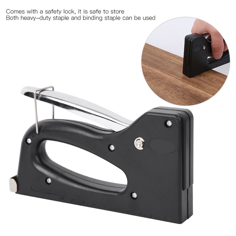 Manual Staple Nail Gun ABS Plastic Shell for Wooden Picture